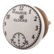 Paris Clocks Numerals Flat Ceramic Cabinet Knob Online